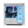 Circle Gaming- Defender ZX1 Mid- Tower Computer Case Gaming Cabinet - White - Image 3