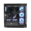 Circle Gaming Defender ZX1 Mid- Tower Computer Case Gaming Cabinet - Black - Image 4