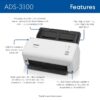 Brother ADS-3100 Desktop Document Scanner - Image 2